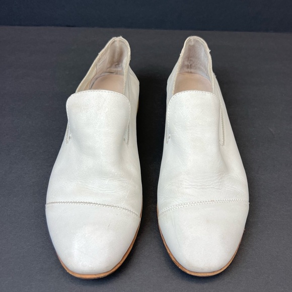 Jeffrey Campbell White Flats Slip-On Loafers Size 8.5 - Picture 5 of 8